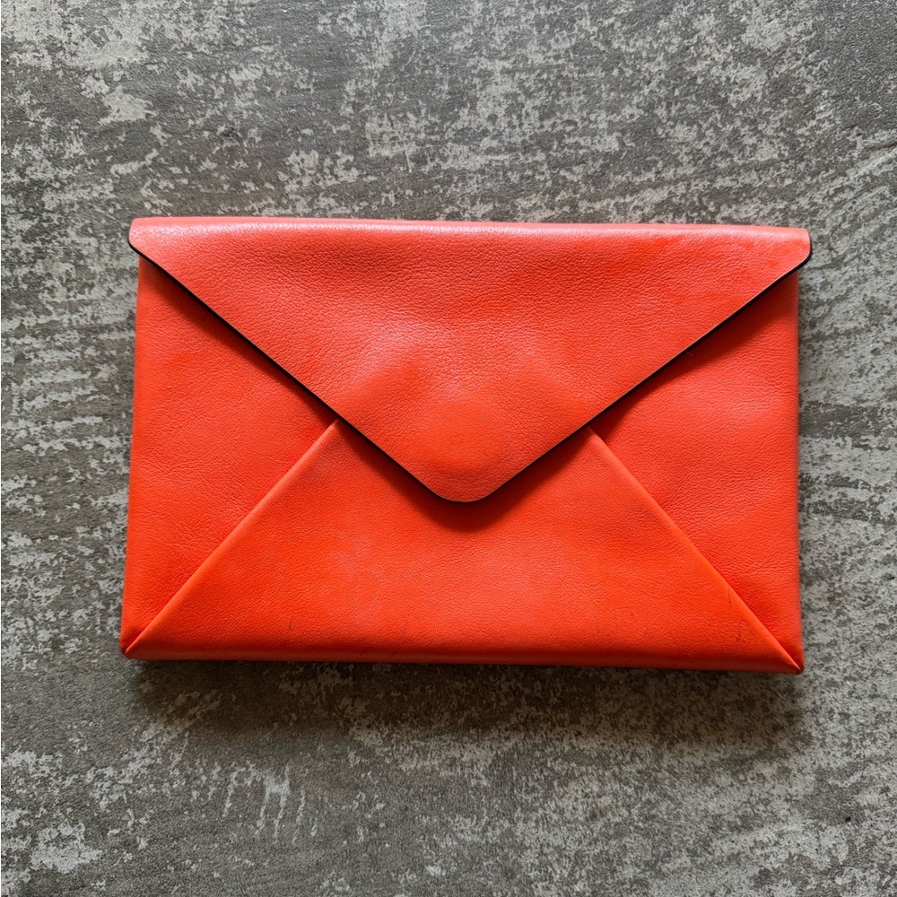 Michael Kors Orange Envelope Clutch
